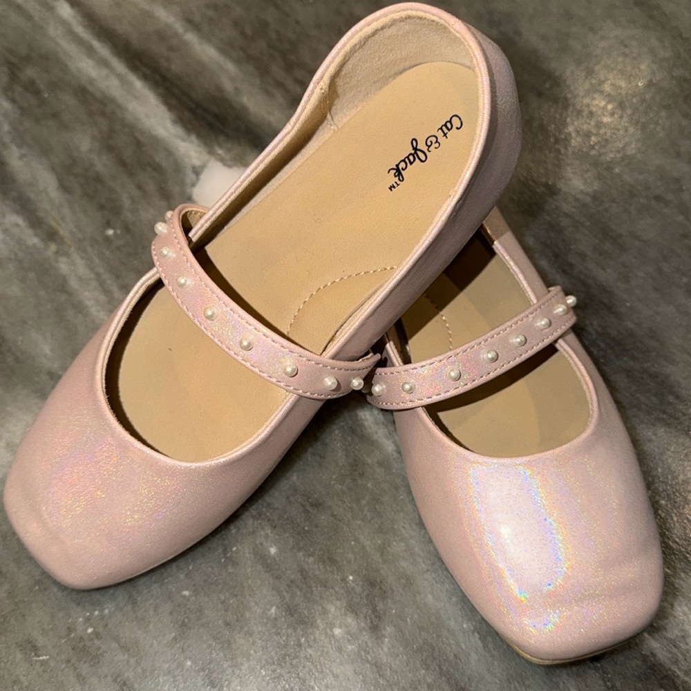 Cat & Jack little girl flats 12